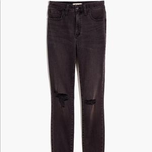Madewell high rise skinny jeans in Black Sea size 32